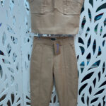 Calça Jogger C/ Frizo Resinada - Areia