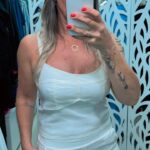 Cropped Alça Larga Resinado - Off White