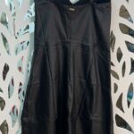 Vestido Midi Resinado - Preto