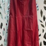 Vestido Midi Resinado - Vermelho