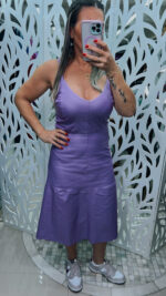 Vestido Midi Resinado - LILÁS - Imagem 4