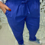 CALÇA BOY BENGALINE - AZUL 