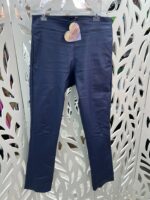 Calça Perna Reta S/ Cinto - Azul Jeans - Imagem 8