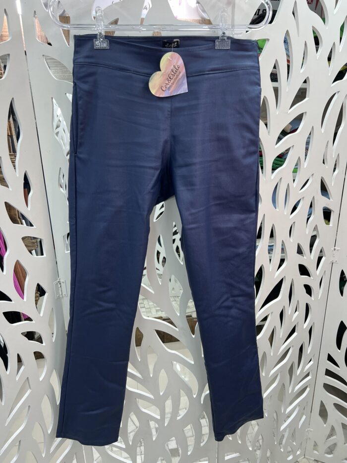 Calça Perna Reta S/ Cinto - Azul Jeans - Imagem 8