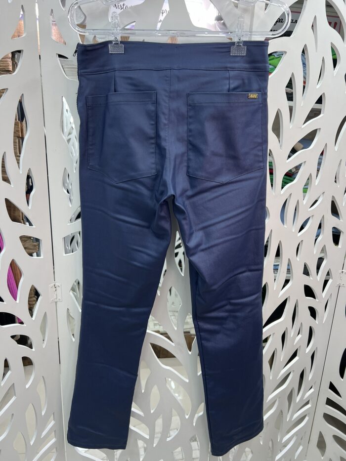 Calça Perna Reta S/ Cinto - Azul Jeans - Imagem 10