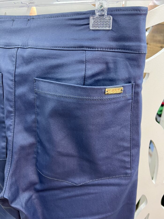 Calça Perna Reta S/ Cinto - Azul Jeans - Imagem 11