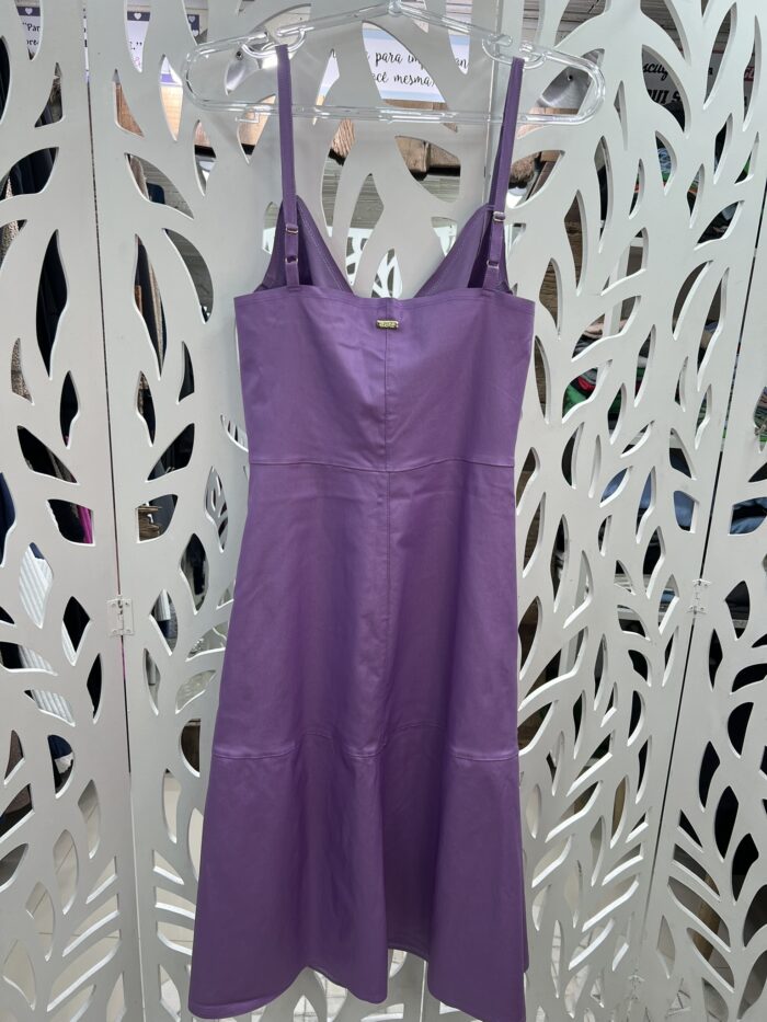 Vestido Midi Resinado - LILÁS - Imagem 8