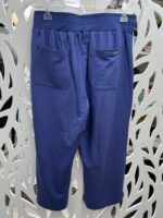 Calça pantacourt em moletinho com bolsos - AZUL - Imagem 8
