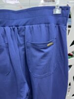 Calça pantacourt em moletinho com bolsos - AZUL - Imagem 9