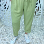 CALÇA BOY VISCOSE DUNA- VERDE PISTACHE